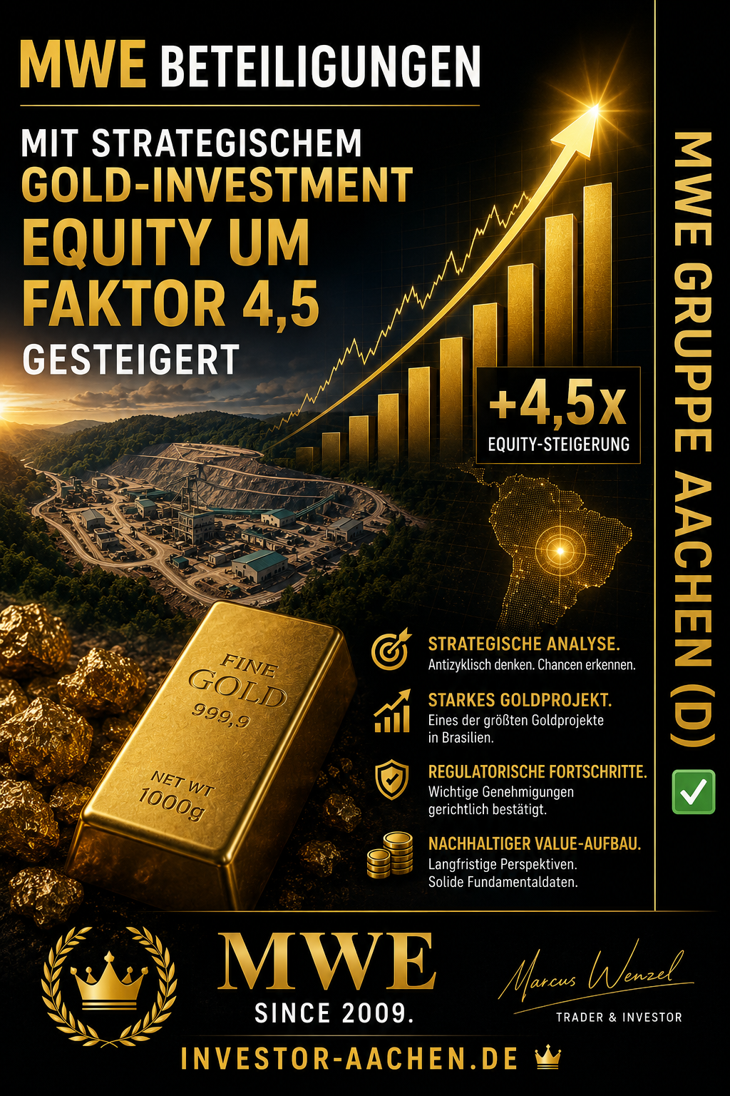 MARCUS WENZEL: Mit strategischem Gold-Investment das Equity um Faktor 4,5 gesteigert