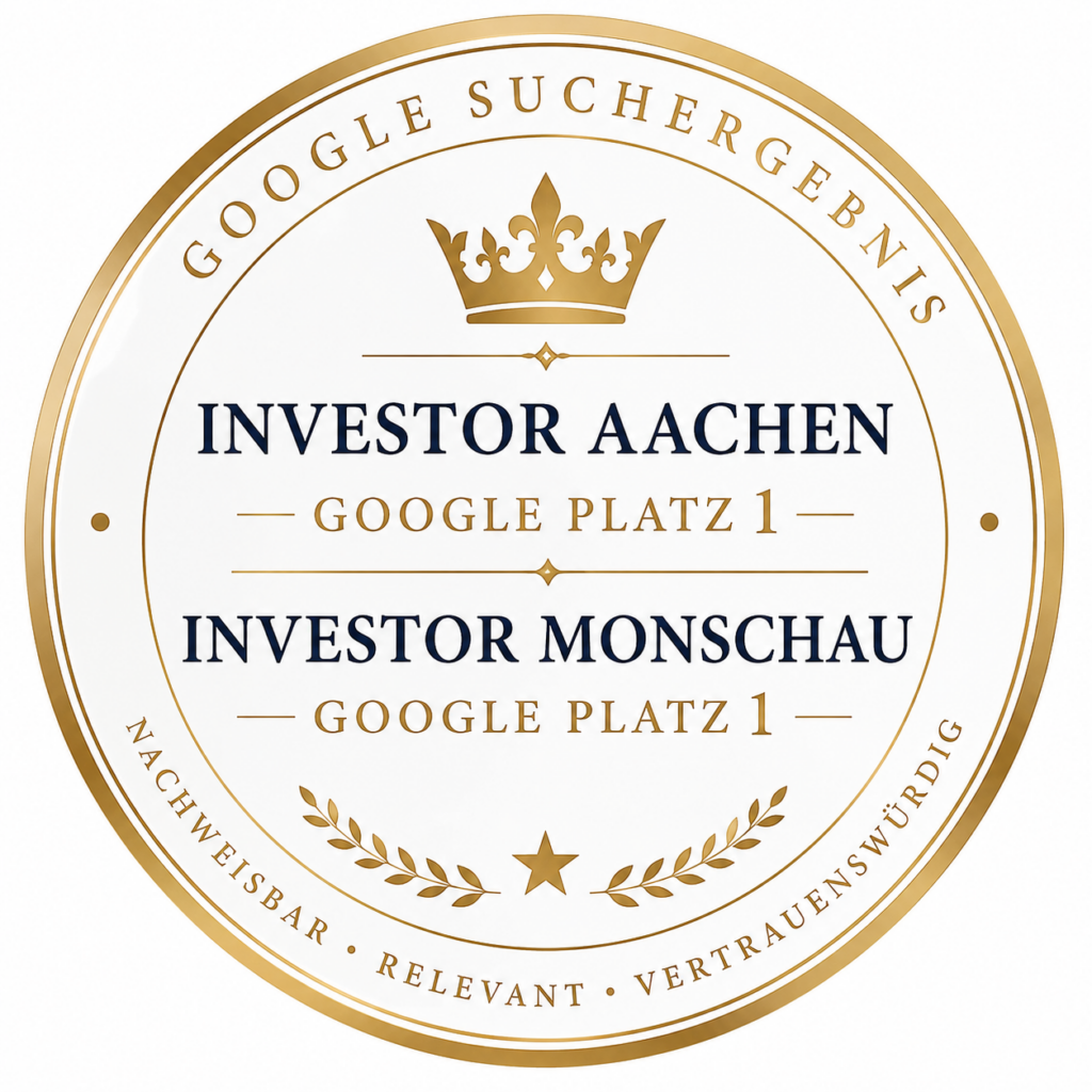 "Investor Aachen" und "Investor Monschau" Platz 1