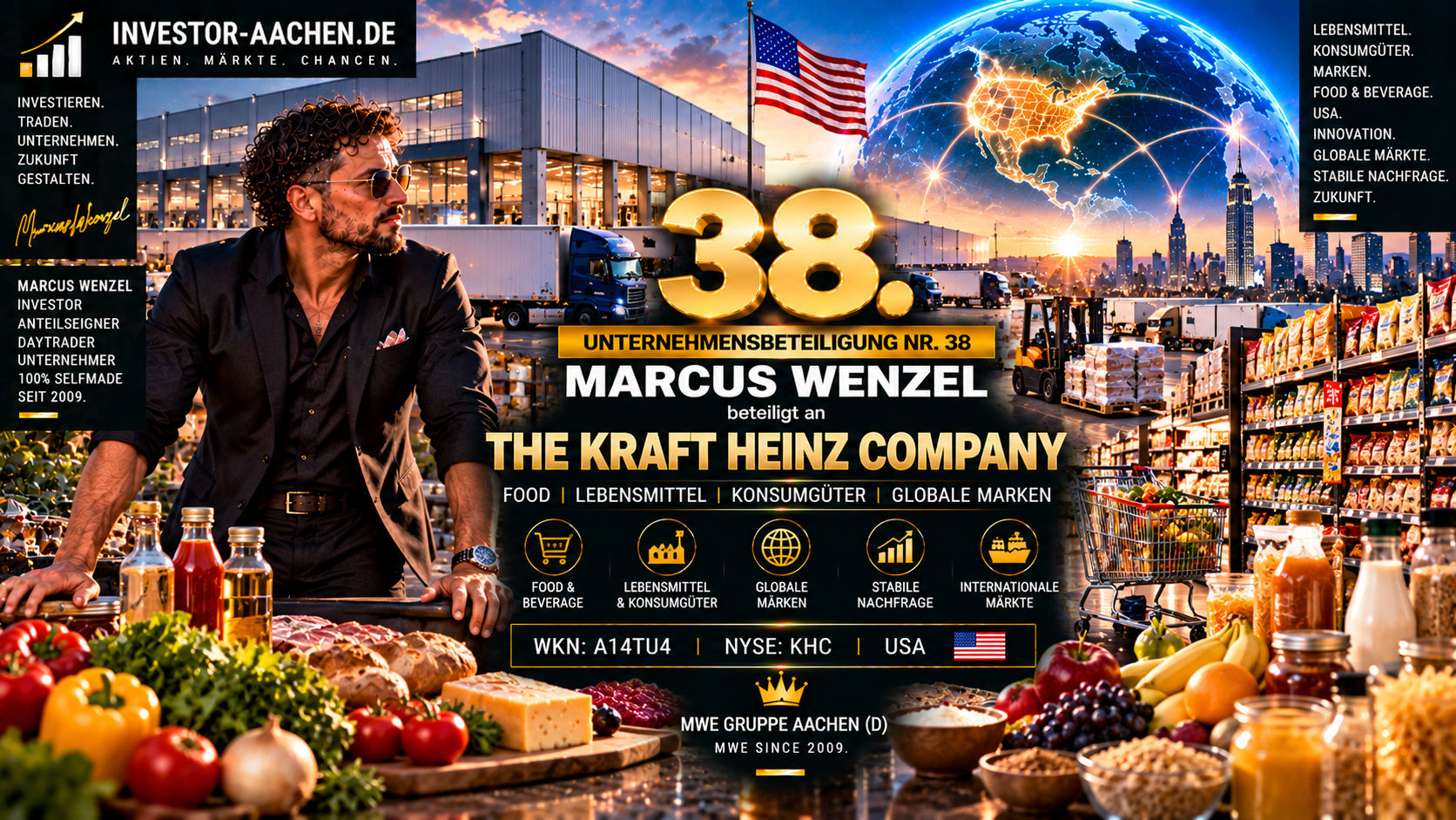UNTERNEHMENSBETEILIGUNG | MARCUS WENZEL beteiligt an THE KRAFT HEINZ COMPANY 🇺🇸🌍